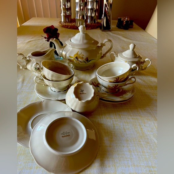 Bavaria Handmalerei Porcelain set absolutely gorgeous set ANTIQUE